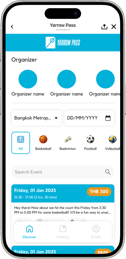 Discover Section mobile